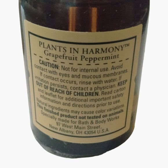 Bath Body Works Essential Oil Grapefruit Peppermint 1 Oz Plants in Harmony - Picture 5 of 10